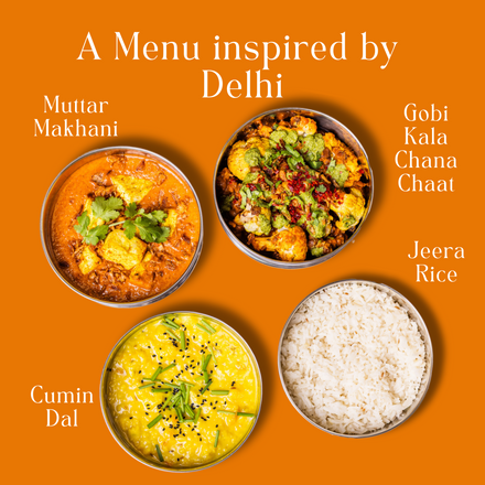 Delhi menu, next delivered on: