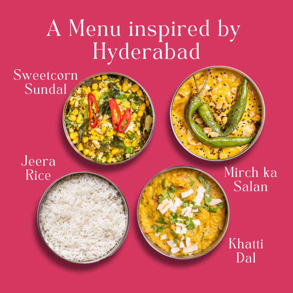 Hyderabad menu, next delivered on: