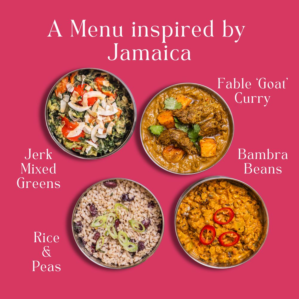 Jamaica Menu, next delivered on: