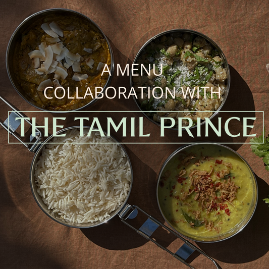 DabbaDrop x The Tamil Prince menu collaboration, delivered on: