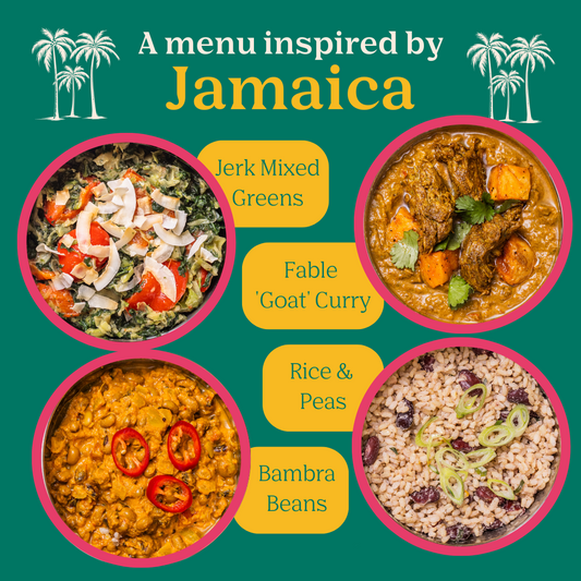 Jamaica Menu, next delivered on: