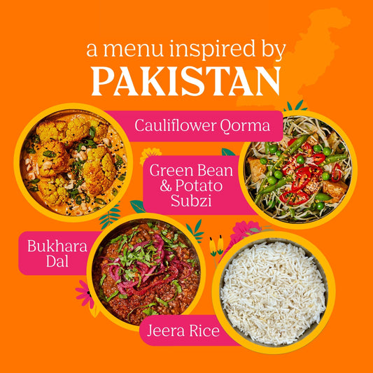 Pakistan menu, next delivered on: