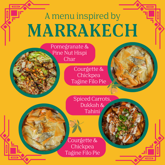 Marrakech menu, next delivered on: