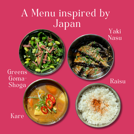 Japan menu, next delivered on: