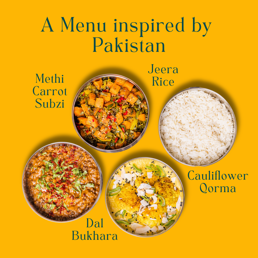Pakistan menu, next delivered on: